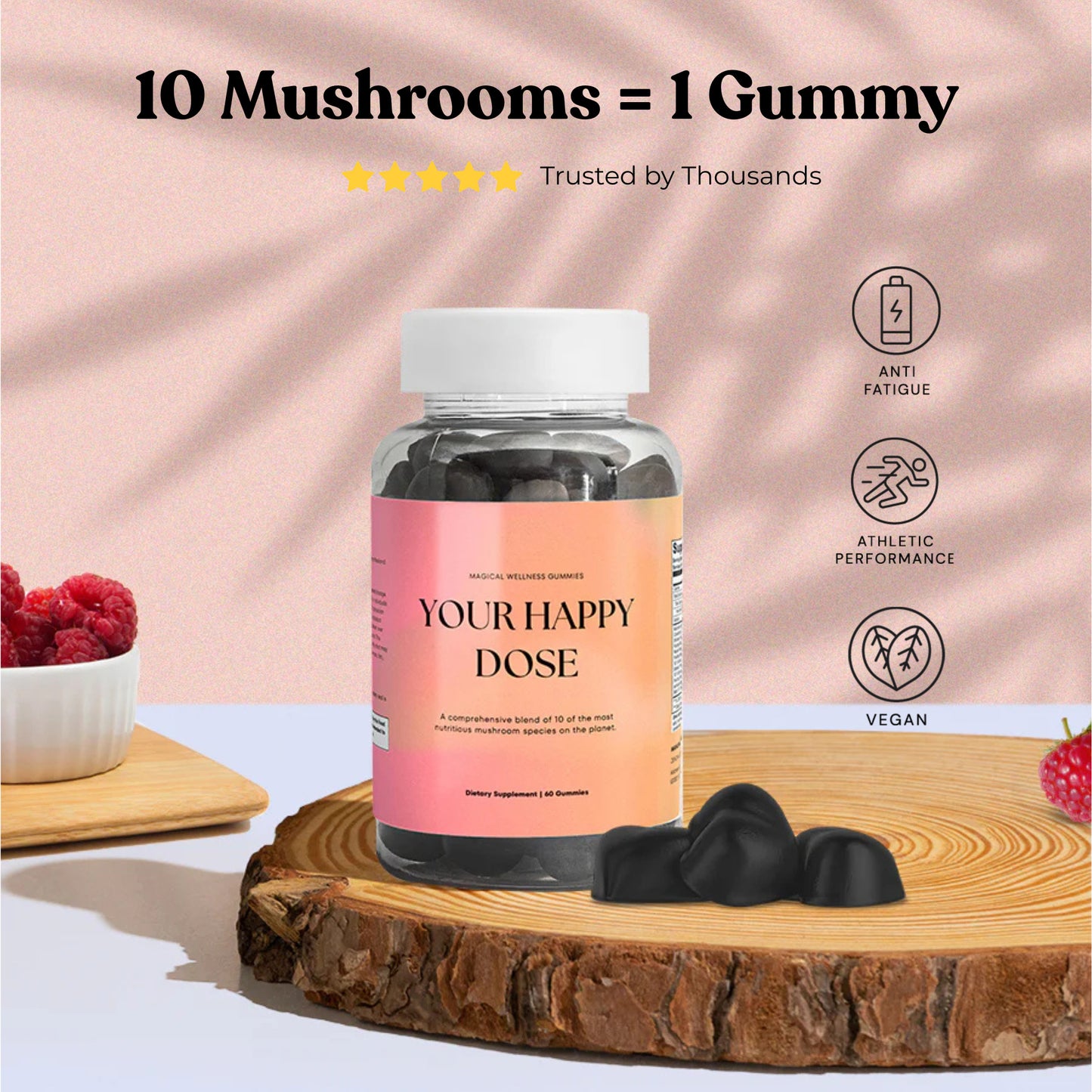 Happy Dose Mushroom Gummies